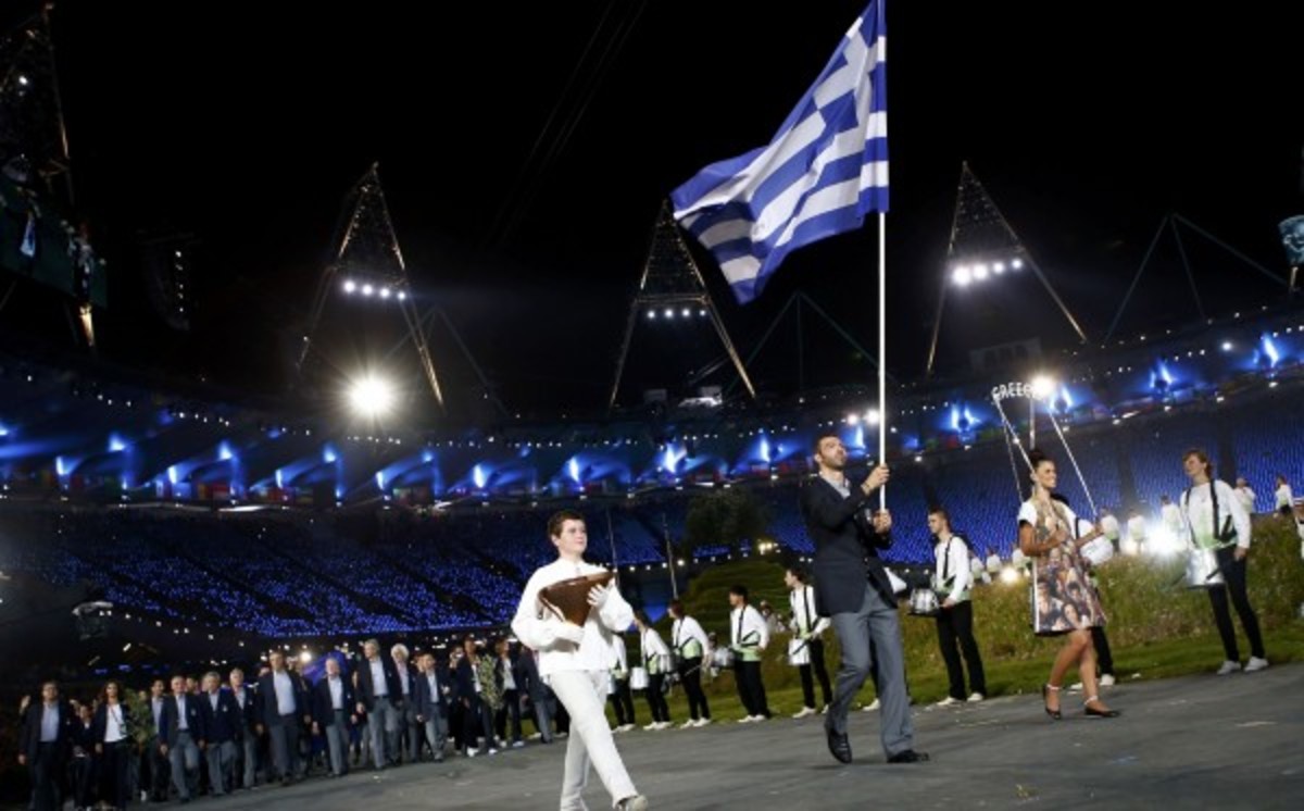 Η Ελληνική αποστολή στο Ολυμπιακό στάδιο του Λονδίνου