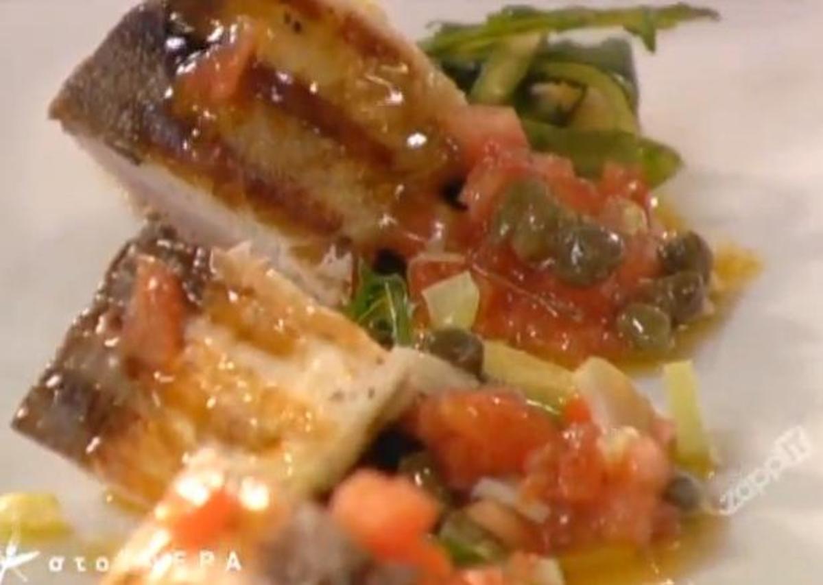 Οι καλύτερες τηλεοπτικές συνταγές στο zappIT-Παλαμίδα σχάρας με σάλτσα κάπαρης