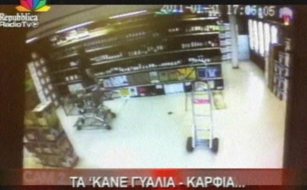 Τα έκανε γυαλιά καρφιά, αλλά οι κάμερες τον πιάσανε