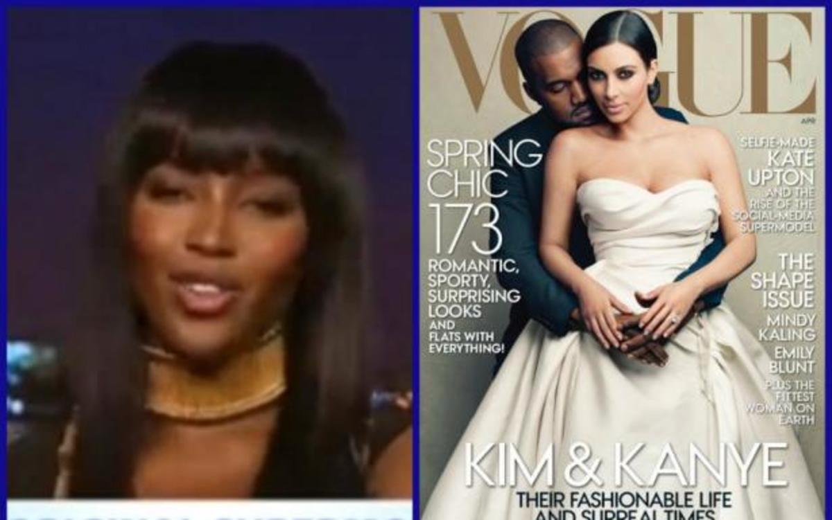 Ξέσπασε σε γέλια η Naomi Campbell μιλώντας για το εξώφυλλο της Kardashian στο Vogue