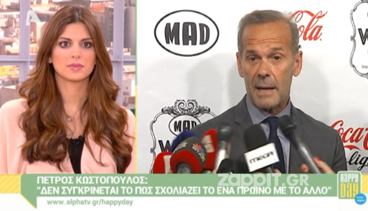 Κωστόπουλος για Λιάγκα – Σκορδά: «Εγώ ξεκινάω με 8%, ο άλλος με 30%»…
