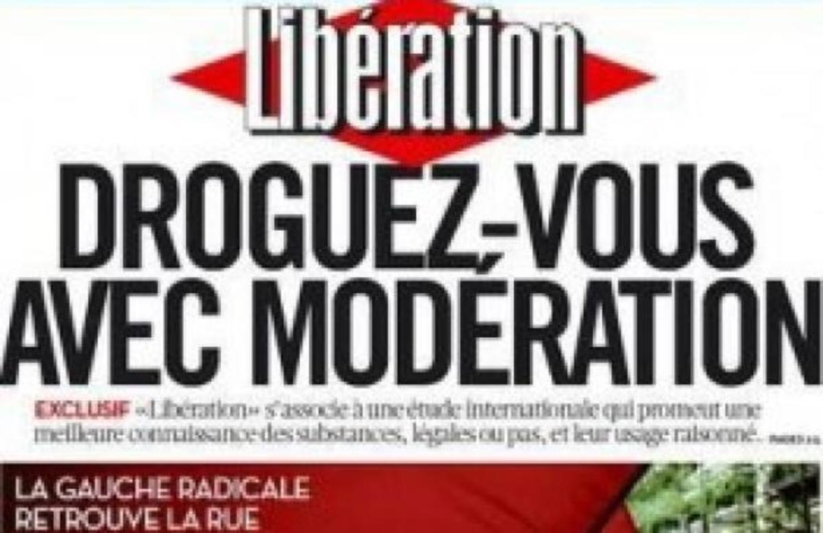 Το προβοκατόρικο πρωτοσέλιδο της Liberation: Μαστουρώστε… ελεύθερα!