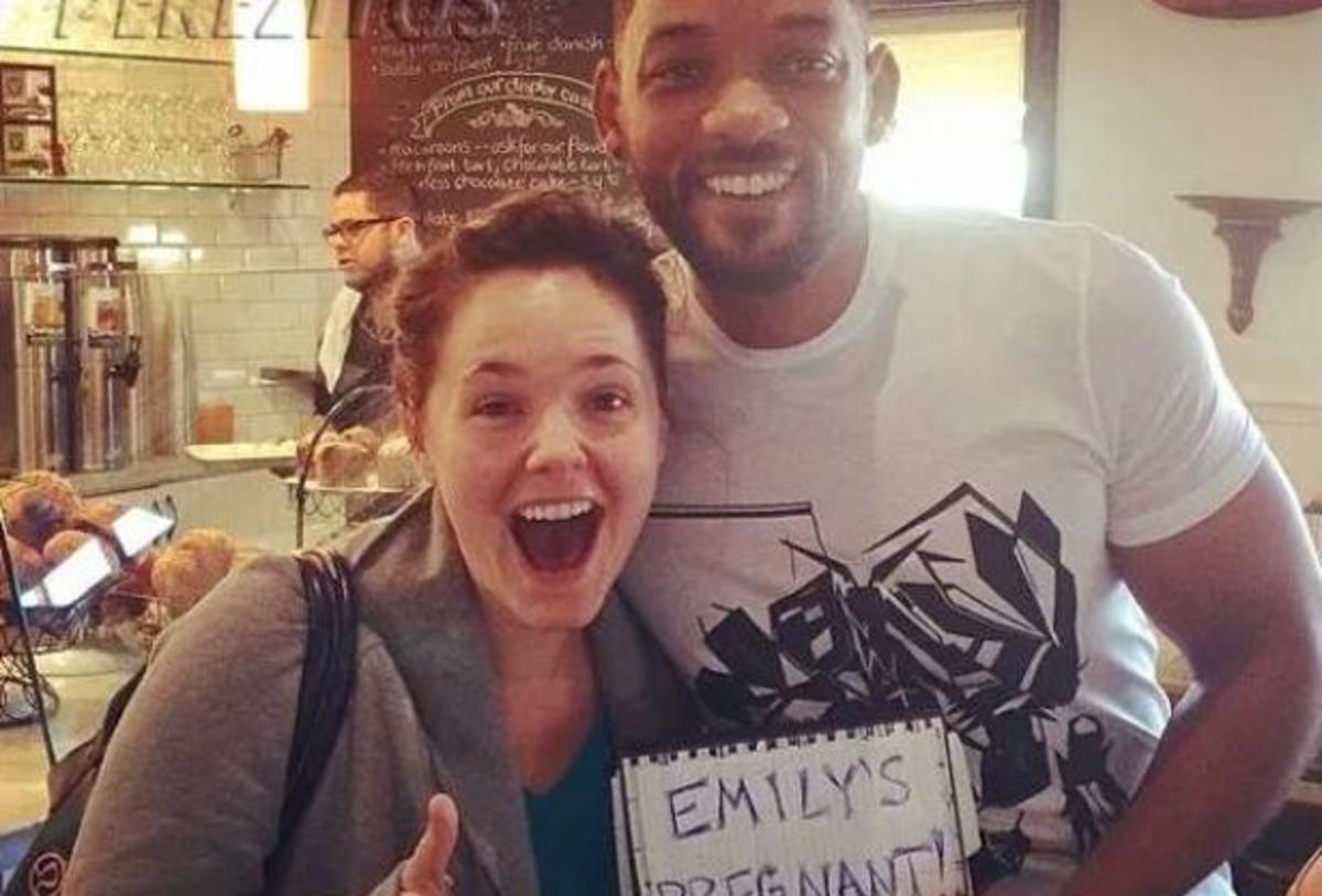 O Will Smith βοηθάει τη φαν του να ανακοινώσει την εγκυμοσύνη της!