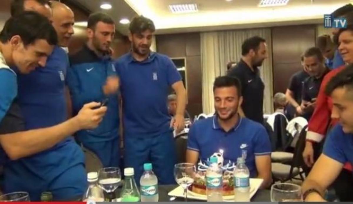 Γενέθλια με τούρτα – μπάλα για τον Αντρέα Σάμαρη