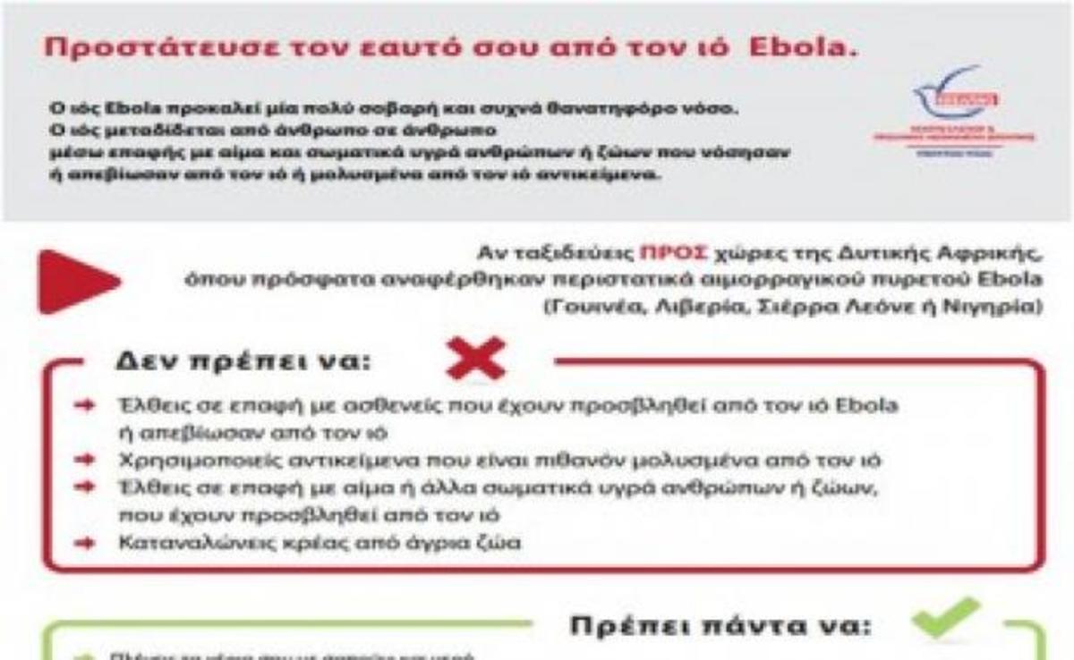 Τι πρέπει να γνωρίζουμε για τον ιό Έμπολα