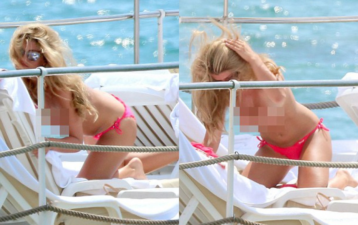 Σηκώθηκε από την ξαπλώστρα topless!