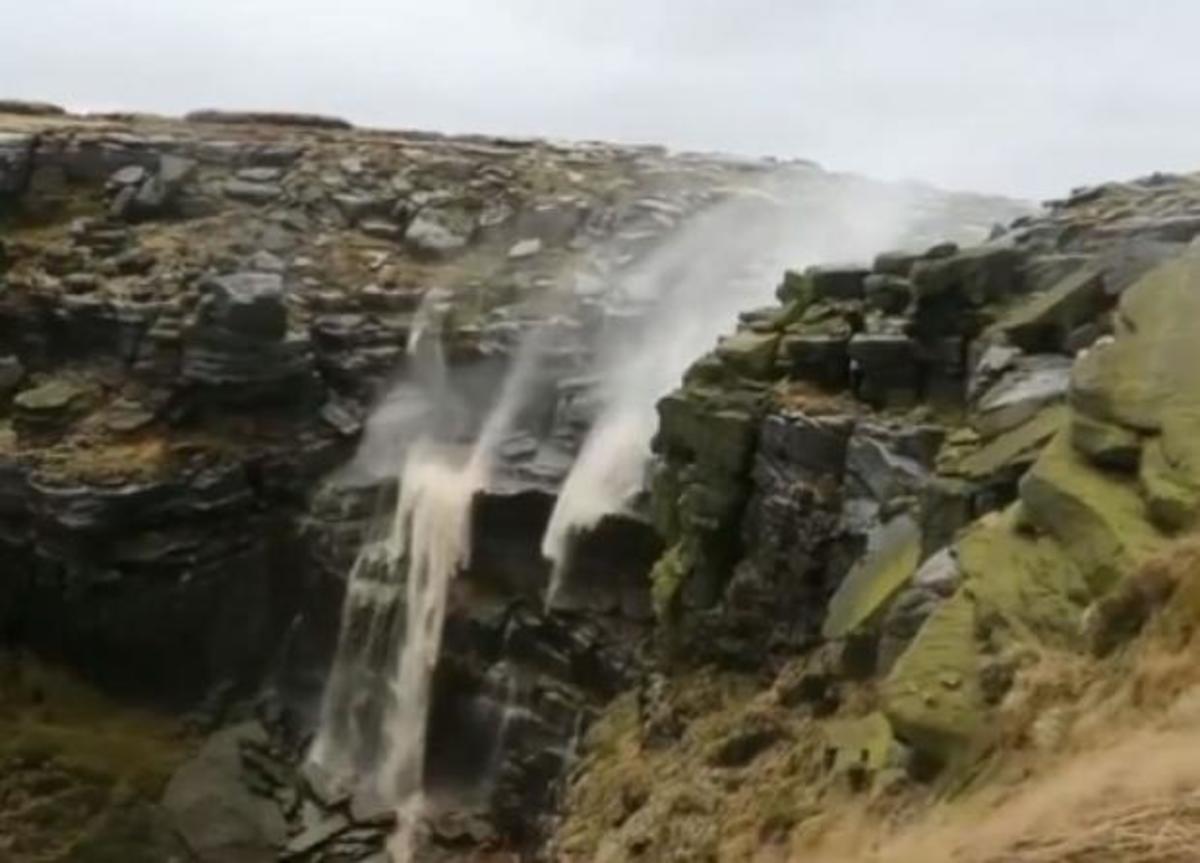 Απίστευτο βίντεο: Όταν ο καταρράκτης ρέει… ανάποδα!