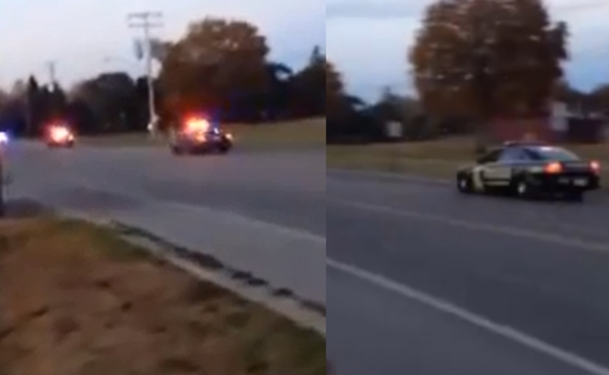 Βίντεο: 11 περιπολικά κυνηγούν ένα… σκούτερ