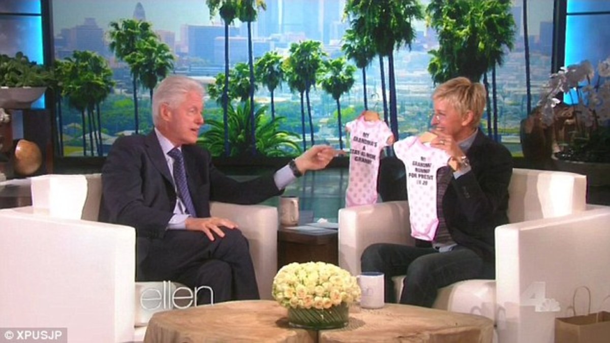 Ο Μπίλ Κλίντον έγινε παππούς πριν λίγες μέρες και τα είπε όλα στην Degeneres