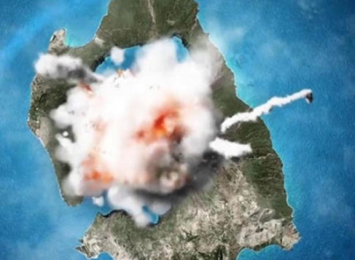 Μοναδικό βίντεο: Πώς δημιουργήθηκε η Σαντορίνη;