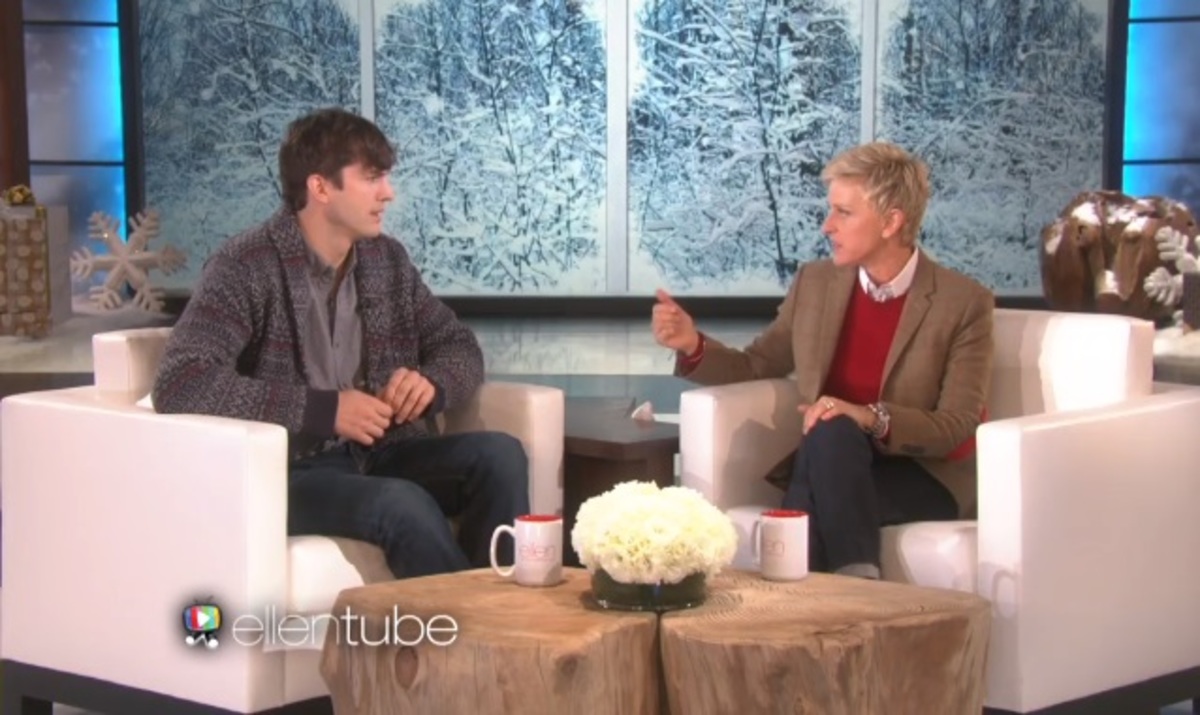 Ο Ashton Kutcher μαρτύρησε στην Ellen DeGeneres το τέλος του «Two and a half men»