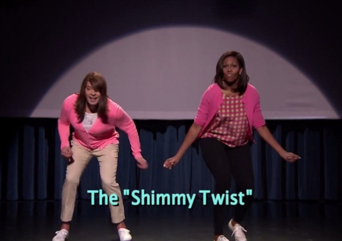 H Michelle Obama χορεύει ξέφρενα με τον Jimmy Fallon