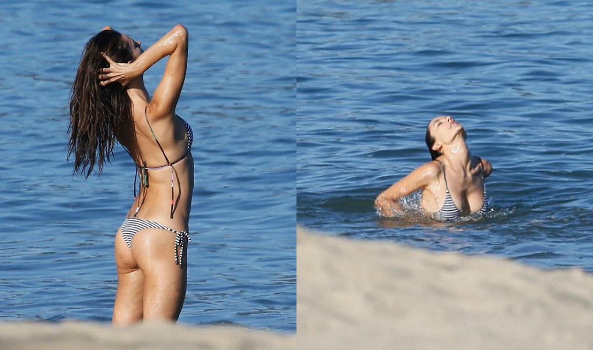 Alessandra Ambrosio: Άναψε φωτιές με το μικροσκοπικό της μπικίνι!