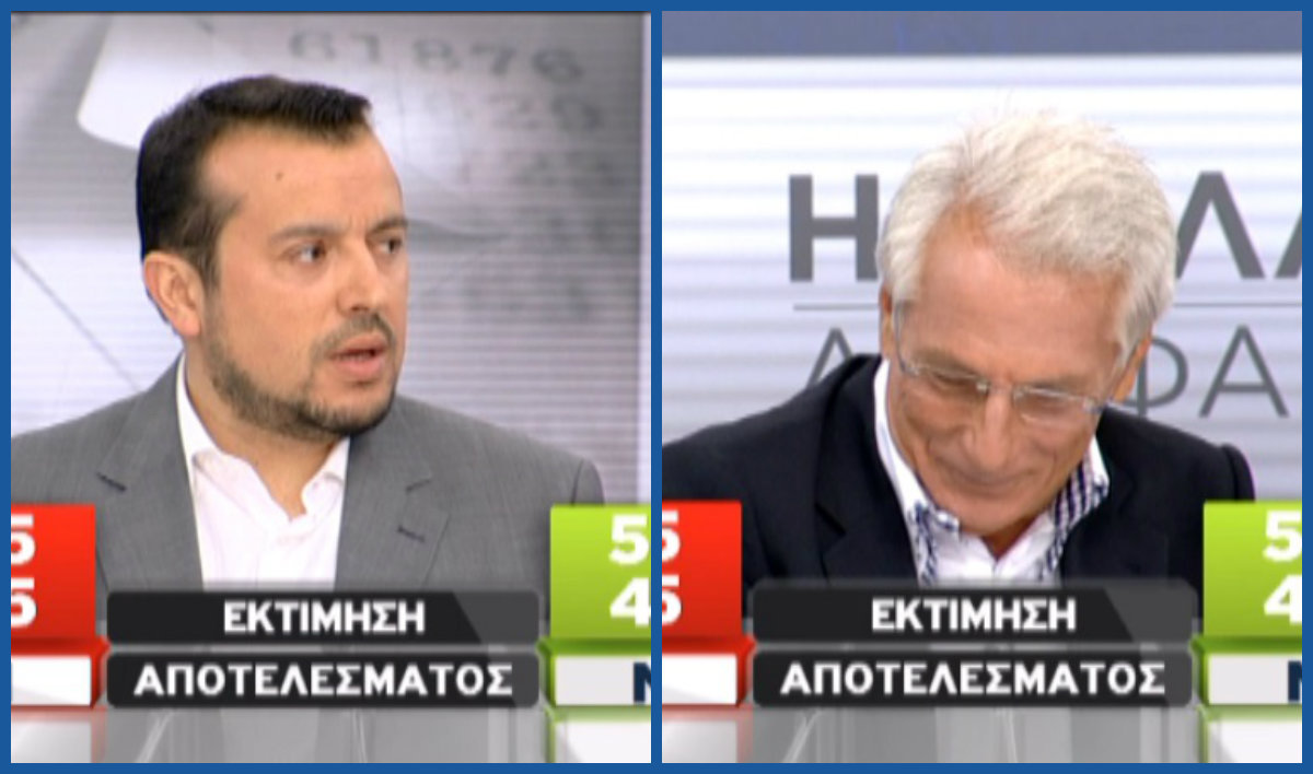 Δημοψήφισμα 2015: Έριξε το νερό ο Διαμαντόπουλος την ώρα που μιλούσε ο Παππάς