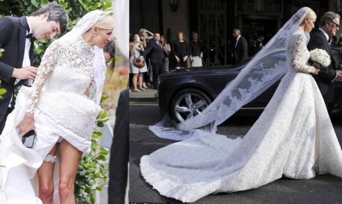 Το πανάκριβο νυφικό της Nicky Hilton πιάστηκε στη ρόδα της Bentley και…