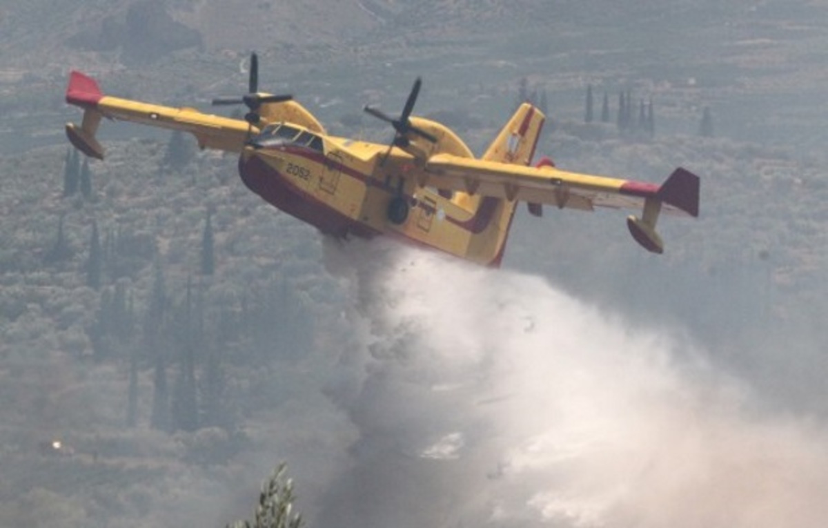 Φωτιά στη Σταμάτα κοντά στη λίμνη Μαραθώνα