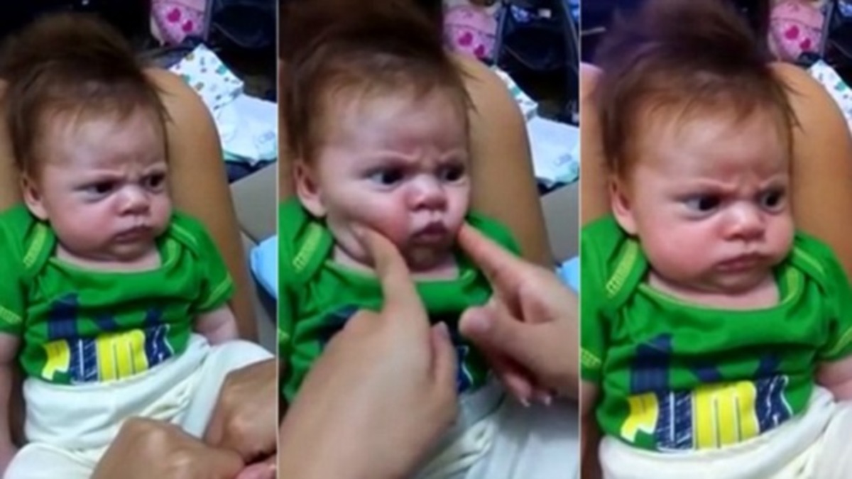 Αυτό το τσαντισμένο μωρό θα το λατρέψετε!