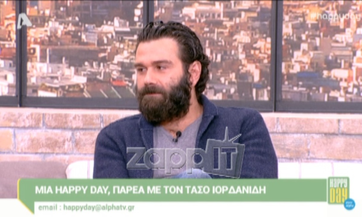 Τάσος Ιορδανίδης: Αγνώριστος με τα μούσια ο ηθοποιός