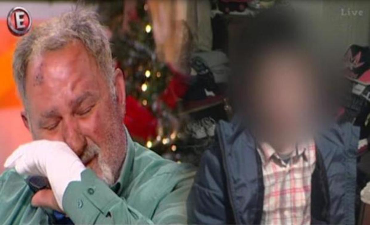 Ξέσπασε σε δάκρυα ο πατέρας του 10χρονου που κάηκε στη φωτιά από τη ξυλόσομπα