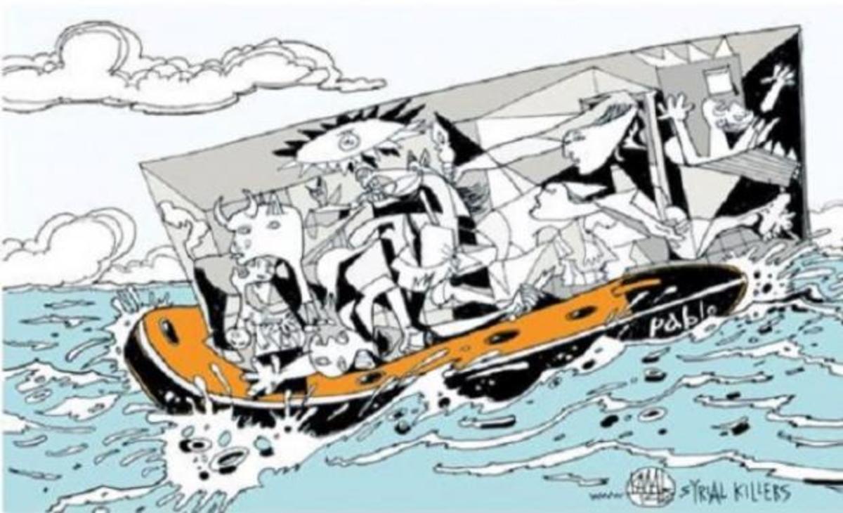 Το “Μετέωρο Βήμα” των προσφύγων μέσα από τα μάτια 28 σκιτσογράφων