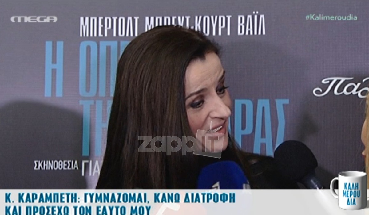 Καρυοφυλλιά Καραμπέτη: Η ενόχληση στην ερώτηση για τον μικρότερο σύντροφο της