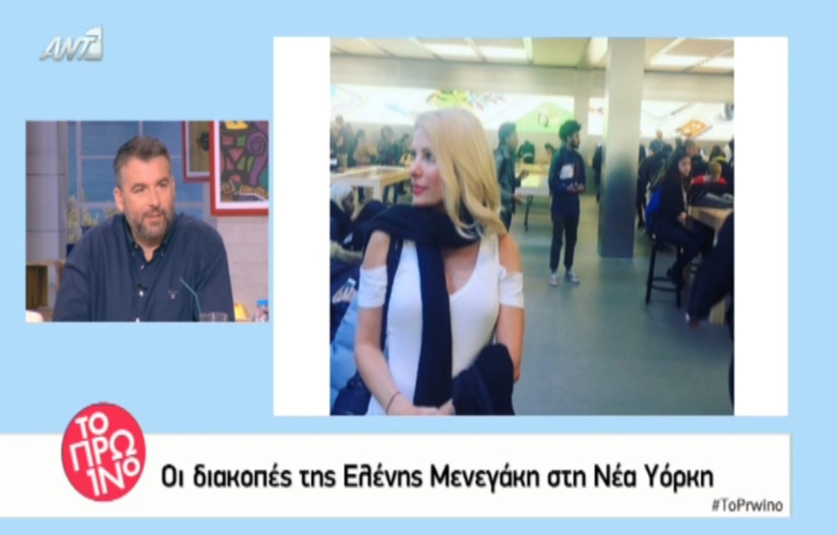 Ελένη Μενεγάκη: Αποκαλύψεις για το σύντομο ταξίδι της στη Νέα Υόρκη