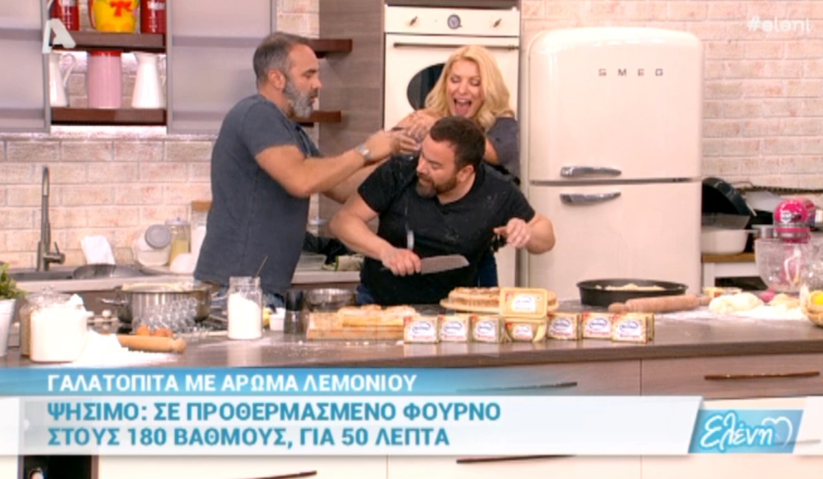 Η Ελένη Μενεγάκη μπουγέλωσε τον Βασίλη Καλλίδη στον αέρα της εκπομπής!