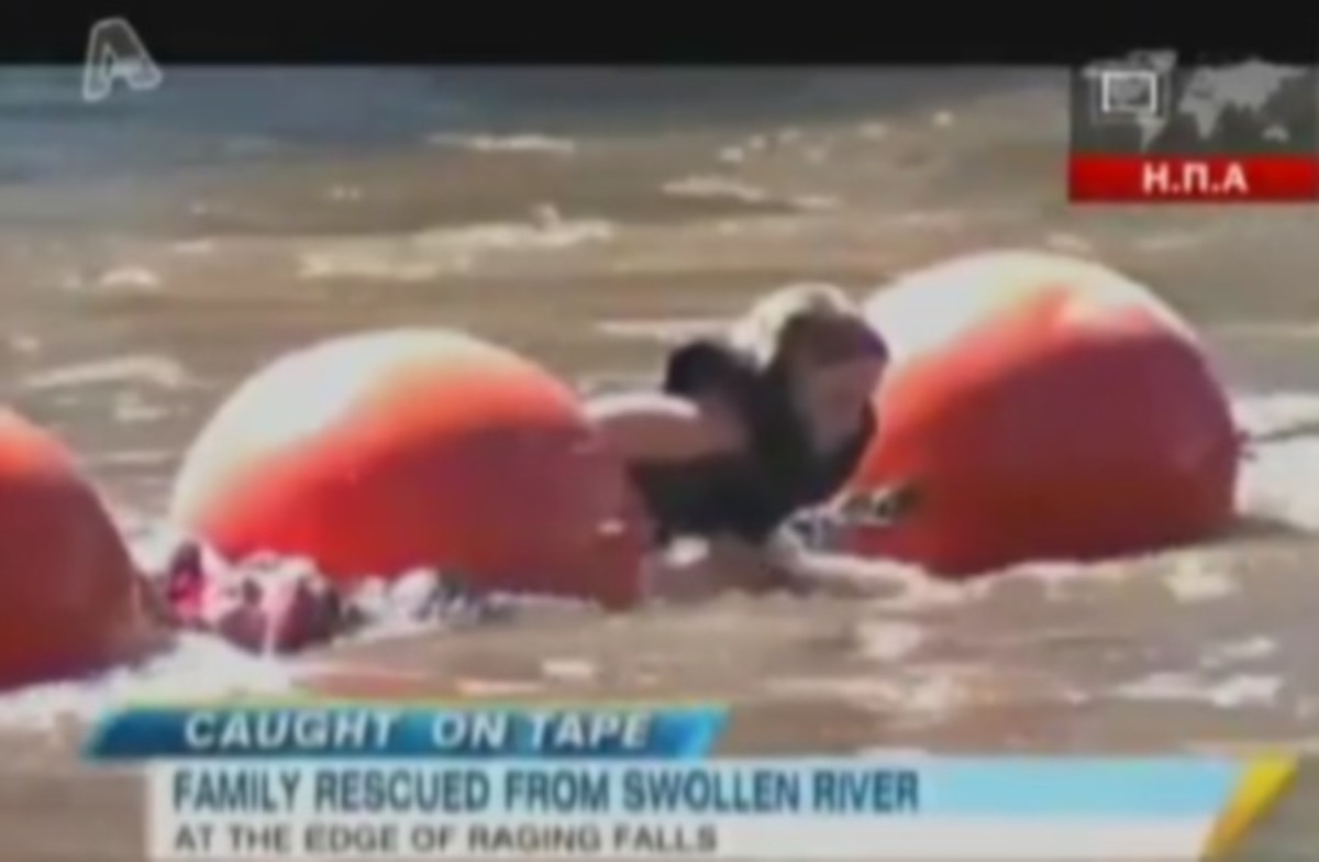 Δραματική διάσωση παιδιών σε ποταμό