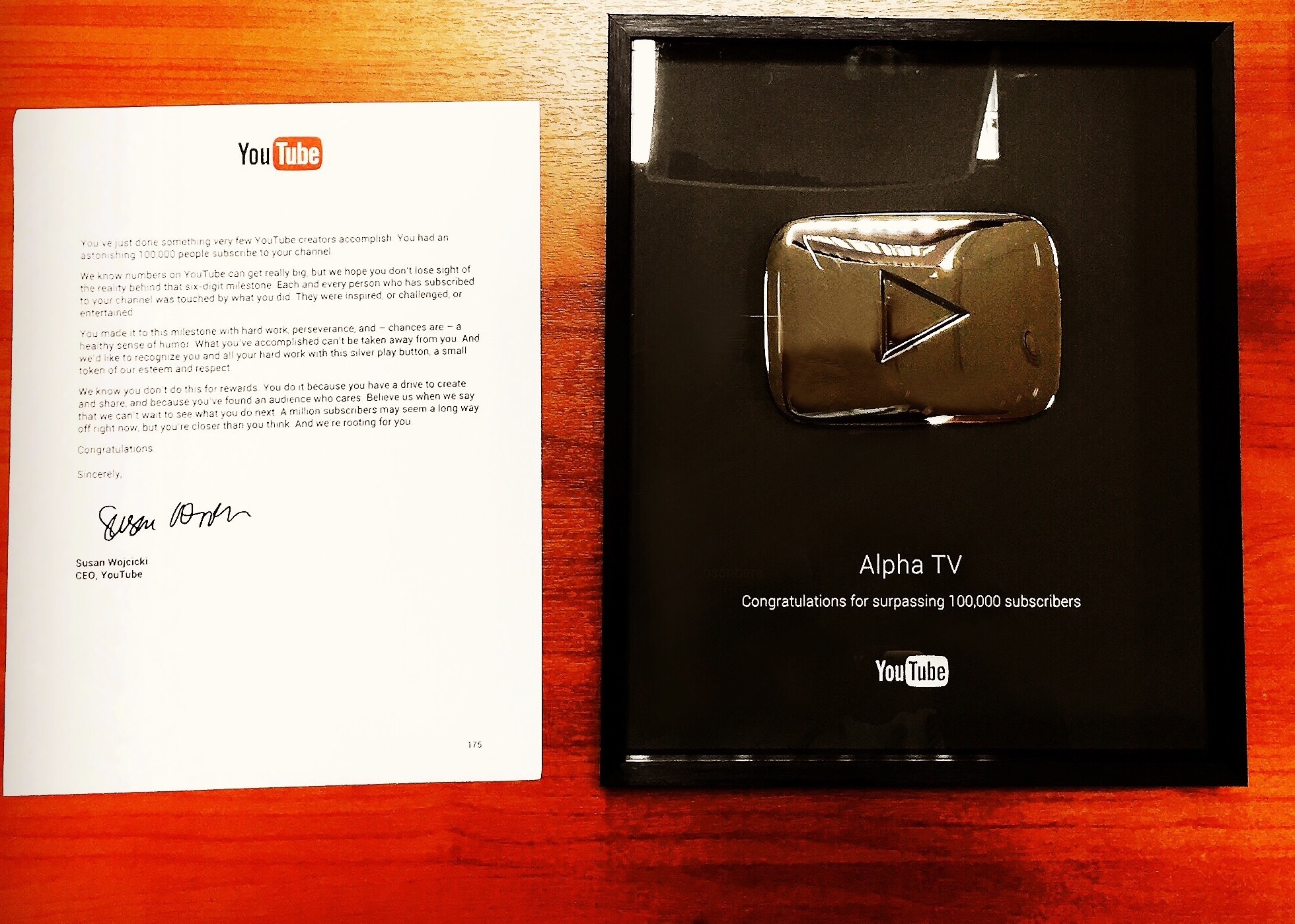 Το κανάλι του Alpha στο YouTube βραβεύθηκε από τη Google