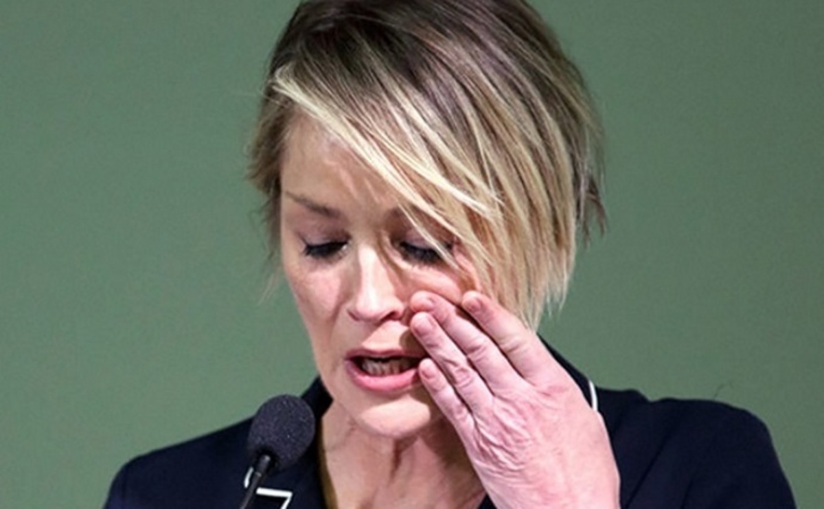 Sharon Stone reads Emily Doe’s letter to Brock Turner (screen grab)