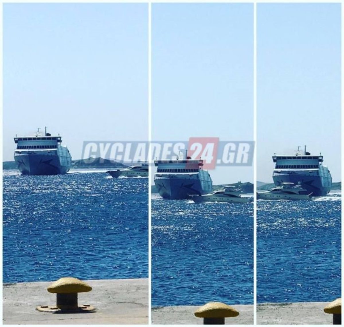 Μύκονος: Παραλίγο τραγωδία! Γιοτ πέρασε ξυστά από το Tera Jet [pic]