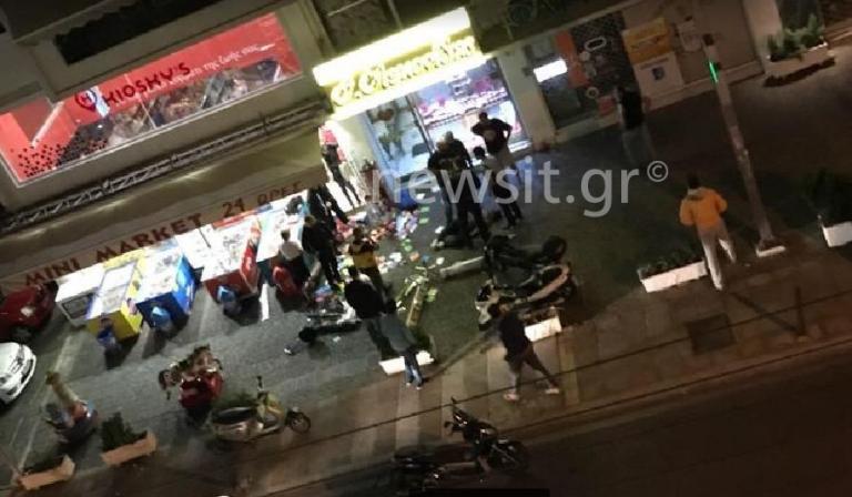 Ντοκουμέντο: Ο ληστής του Παλαιού Φαλήρου πεσμένος στο έδαφος