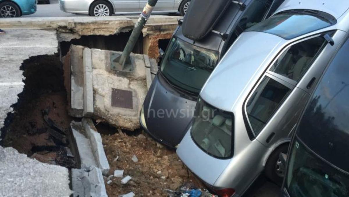 Νέα… κατάρρευση στο πάρκινγκ στην Καλλιθέα – Φάνηκε η όχθη του Ιλισσού! Η υπόγεια διαδρομή θα δείξει τι έφταιξε