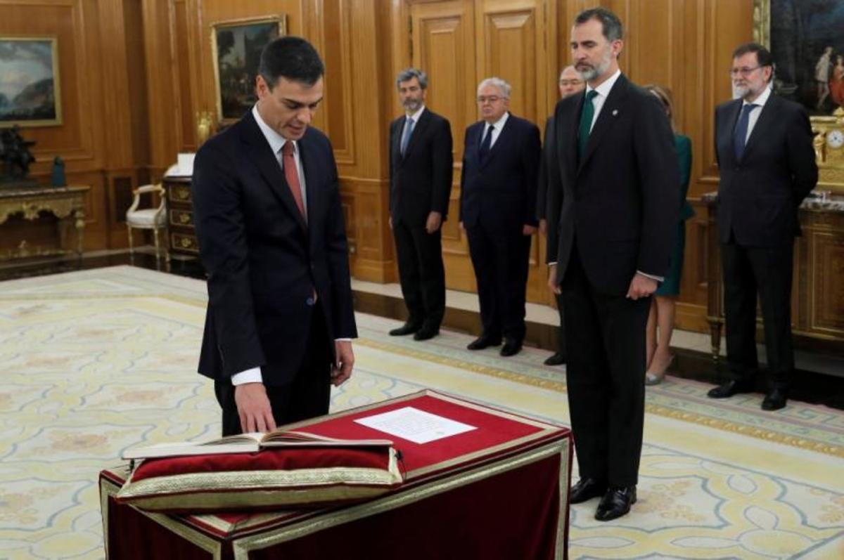 Πέδρο Σάντσεθ: Ορκίστηκε πρωθυπουργός της Ισπανίας