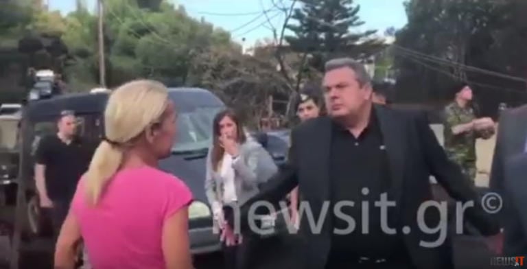 Οργή λαού! Γυναίκα σε Καμμένο: «Μας αφήσατε να καούμε! Γιατί κλείσατε τη Μαραθώνος;»