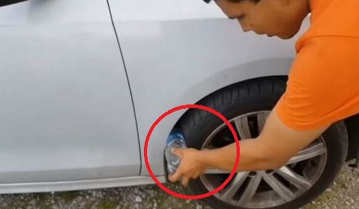 Γιατί αν δείτε πλαστικό μπουκάλι στη ρόδα αυτοκινήτου σας, είστε σε κίνδυνο