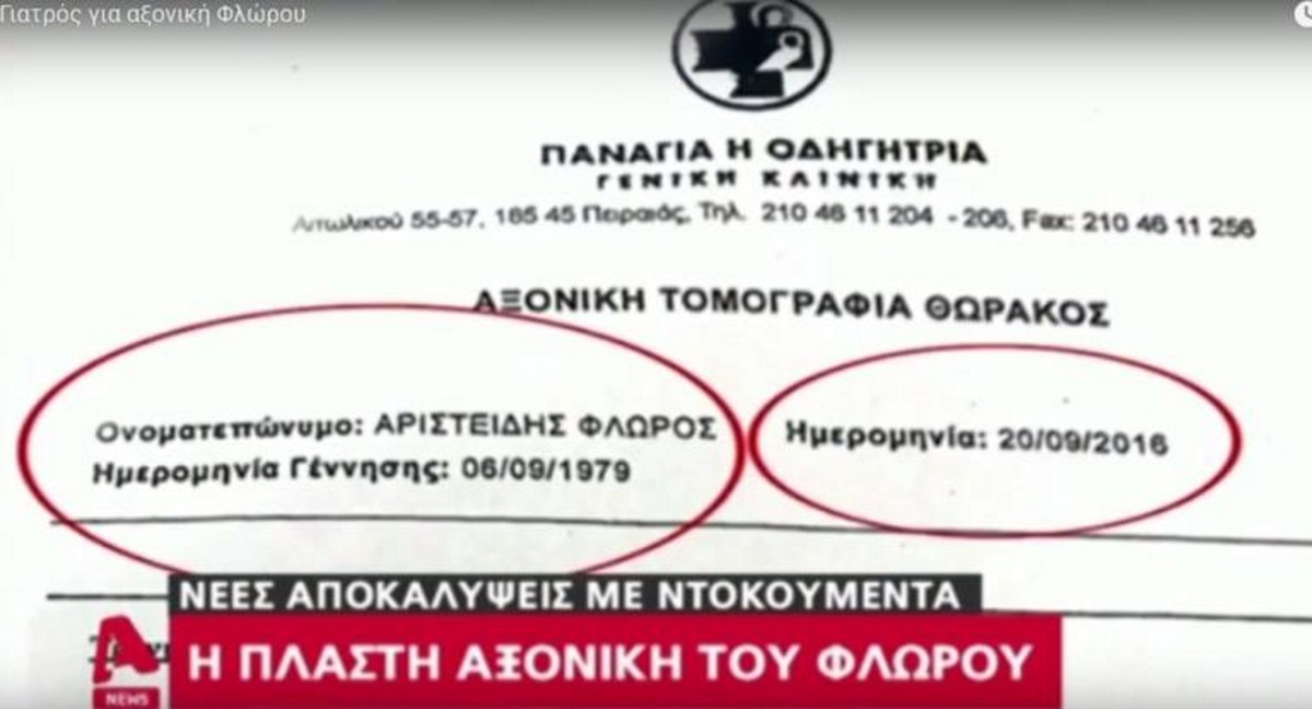 Νέα ντοκουμέντα στην πολύκροτη υπόθεση του Αριστείδη Φλώρου!