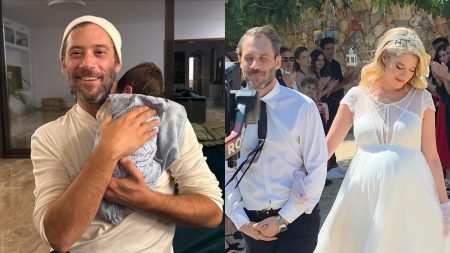 Η Τζένη Θεωνά απαθανατίζει τον Αντίνοο Αλμπάνη με τον νεογέννητο γιο της