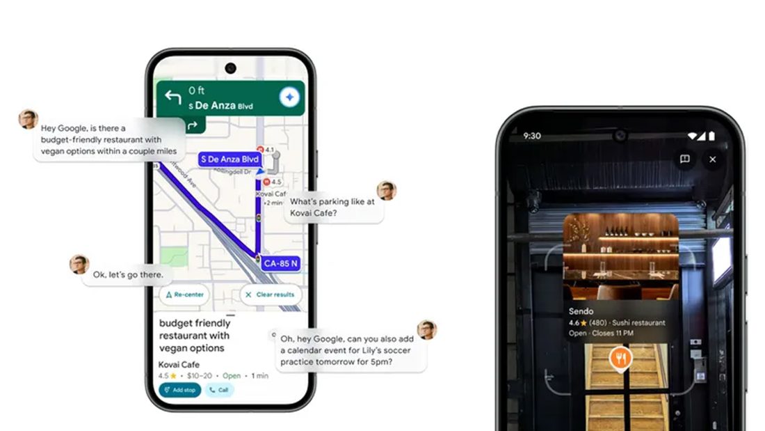 Το Google Maps αποκτά «έξυπνη» πλοήγηση με τη βοήθεια του Gemini