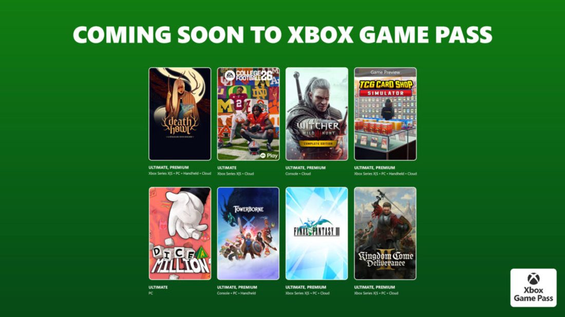 Xbox Game Pass: Witcher 3 και Kingdom Come 2 στο Wave 2 Φεβρουαρίου