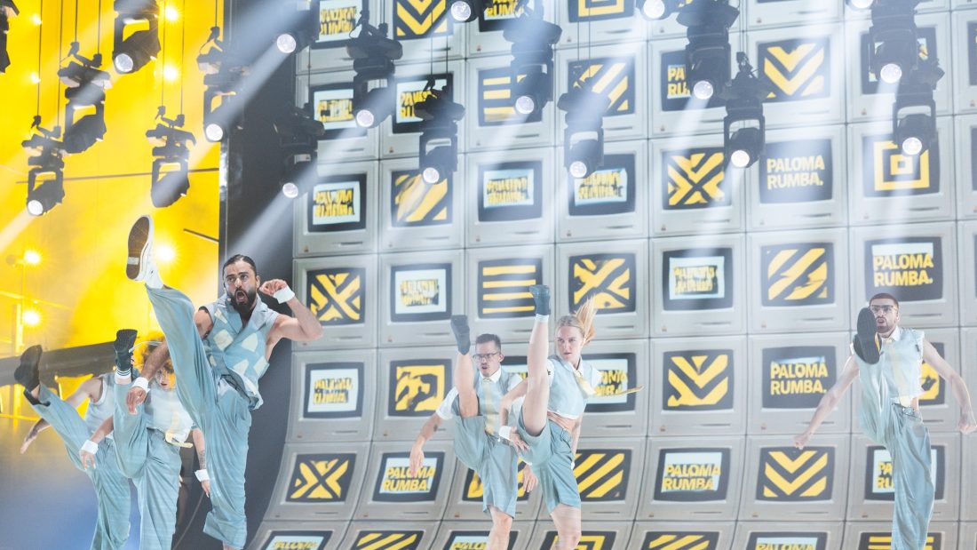 Rehearsal Images: SIMÓN performing Paloma Rumba for Armenia during the First Rehearsal at Wiener Stadthalle, Vienna 2026