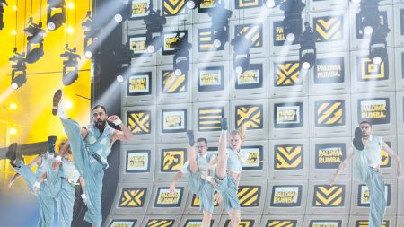 Rehearsal Images: SIMÓN performing Paloma Rumba for Armenia during the First Rehearsal at Wiener Stadthalle, Vienna 2026