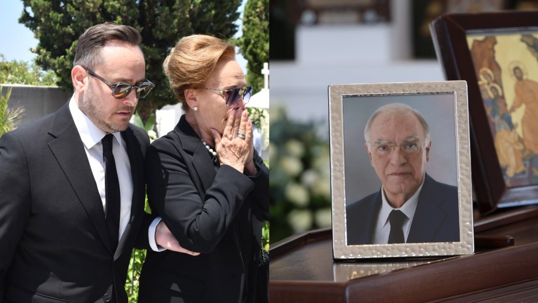 Βασίλης Λεβέντης: Σε κλίμα συγκίνησης το τελευταίο αντίο – Συγκλονισμένοι η σύζυγός του και ο γιος του