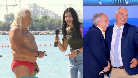 Viral λουόμενος στον ΣΚΑΙ: «Έχουν πανικοβάλλει τον κόσμο, τους τσιμπάει μια γόπα και φωνάζουν… λαγοκέφαλος»