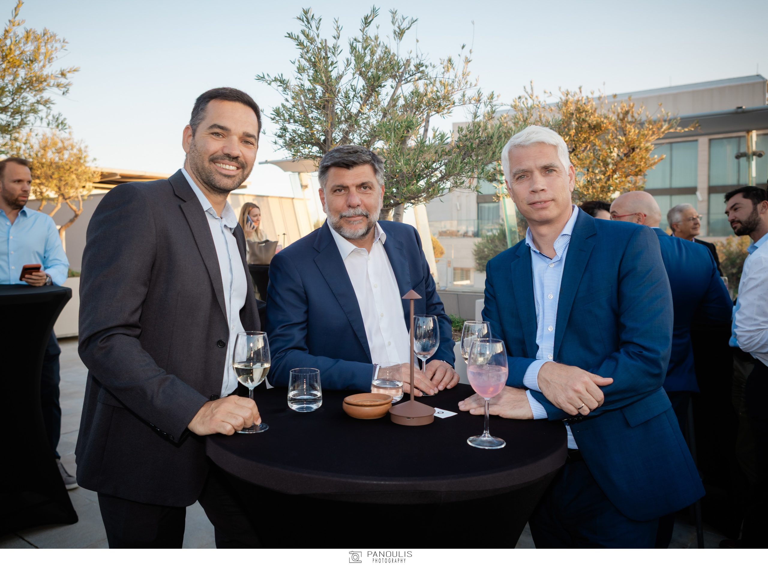 Γιάννης Στάθης CEO – Shopflix, Νίκος Νικολακόπουλος – ANTENNA, Henning Tewes CEO ANTENNA