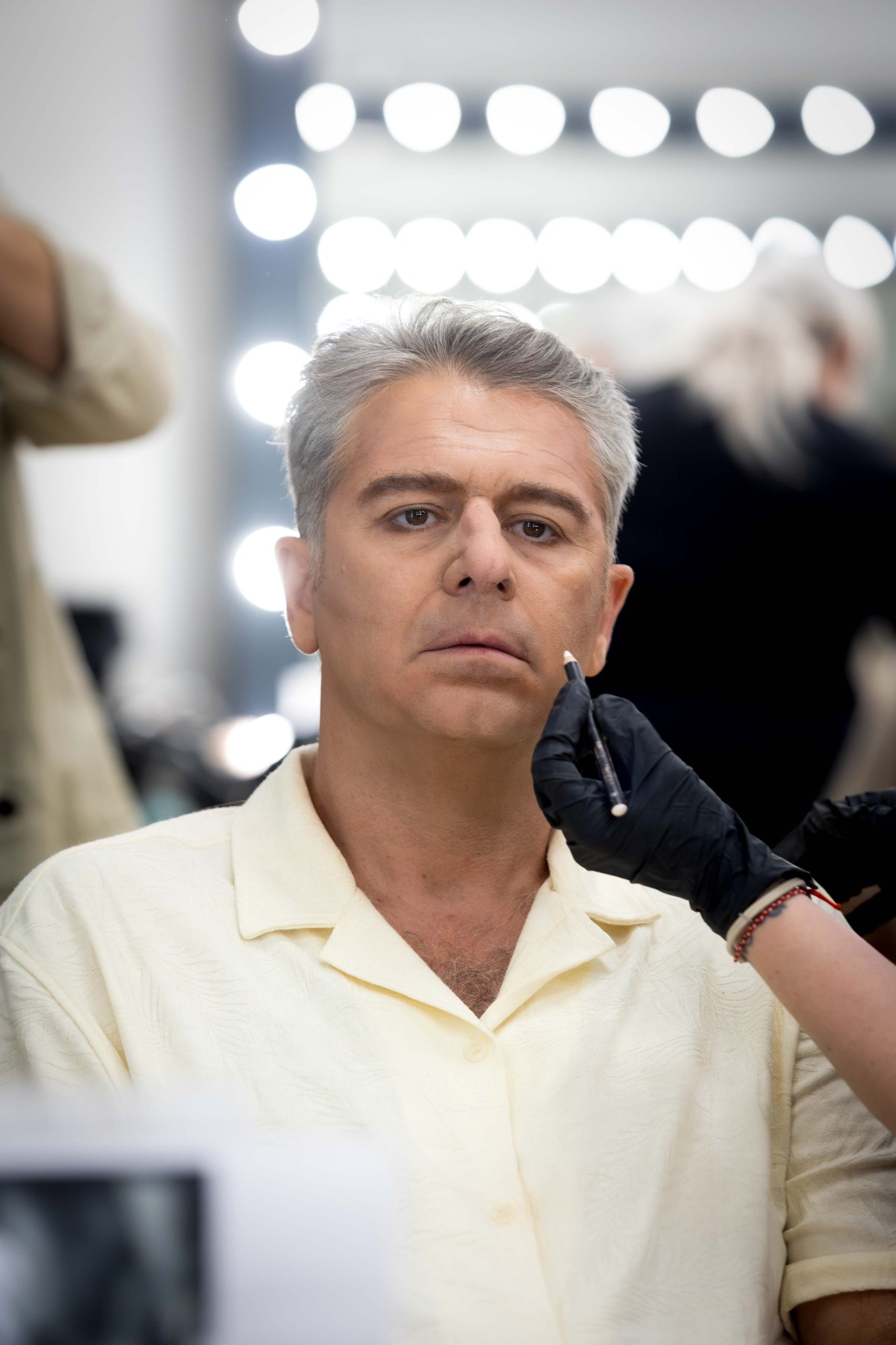 your face sounds familiar backstage aleksandros mpourdoumis