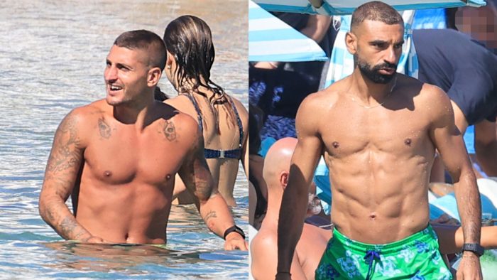 Marco Verratti – Mohamed Salah: Οι δύο σταρ του ποδοσφαίρου τράβηξαν τα βλέμματα στη Μύκονο