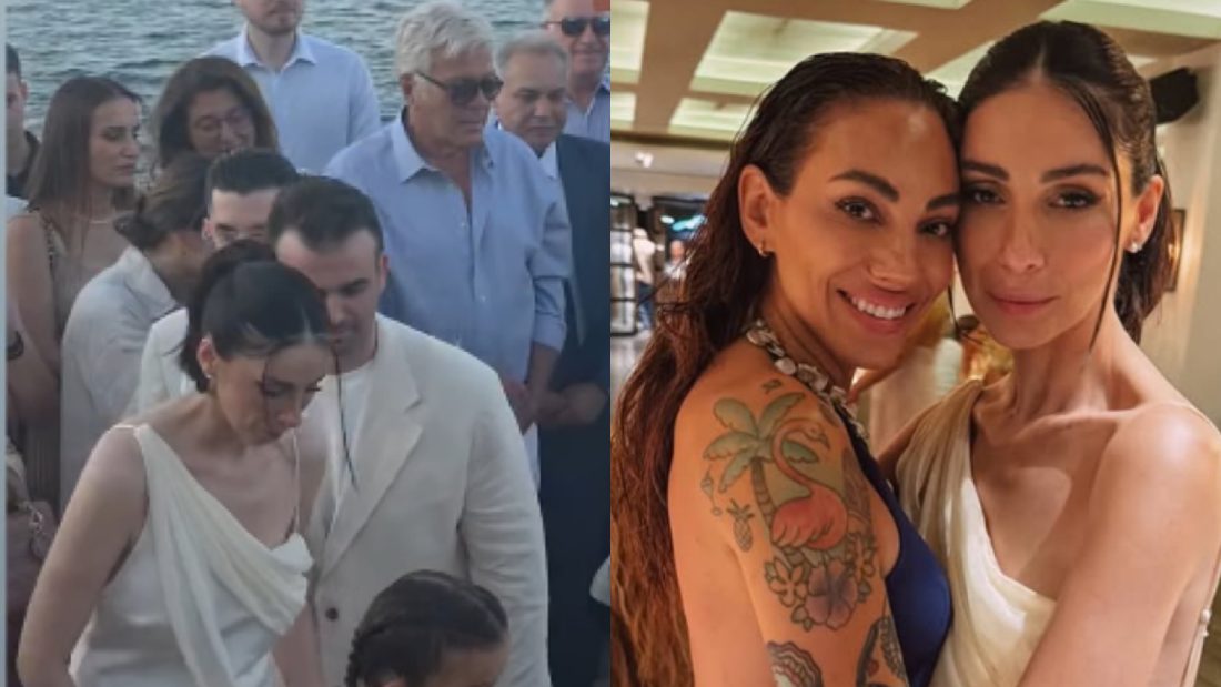 Βαλέρια Χοψονίδου και Αντώνης Βλωτιδέλλης βάφτισαν τον γιο τους στη Βουλιαγμένη: «Να μας ζήσει ο Παναγιώτης»