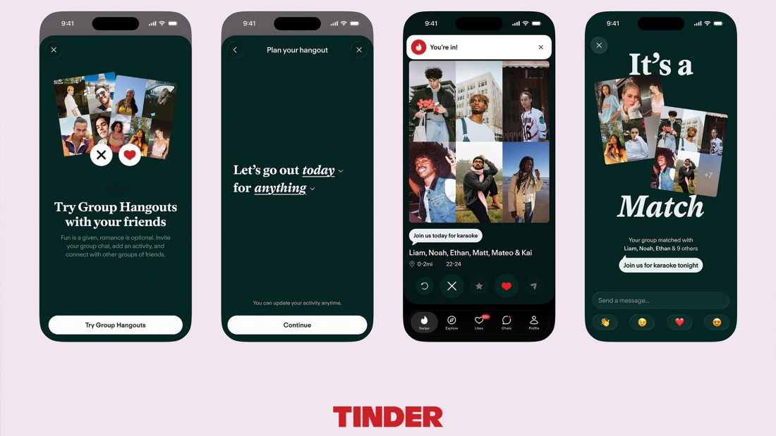 Tinder Group Hangouts: Δες πώς θα βγεις ραντεβού με παρέα
