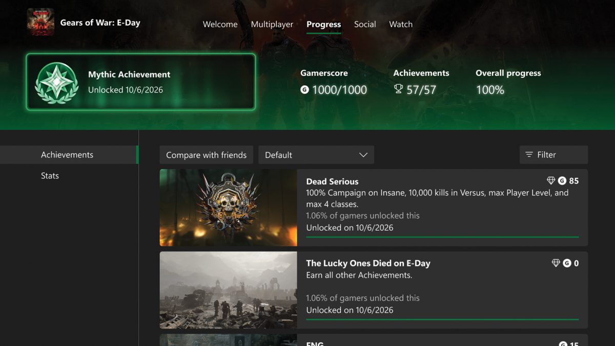 xbox achievements